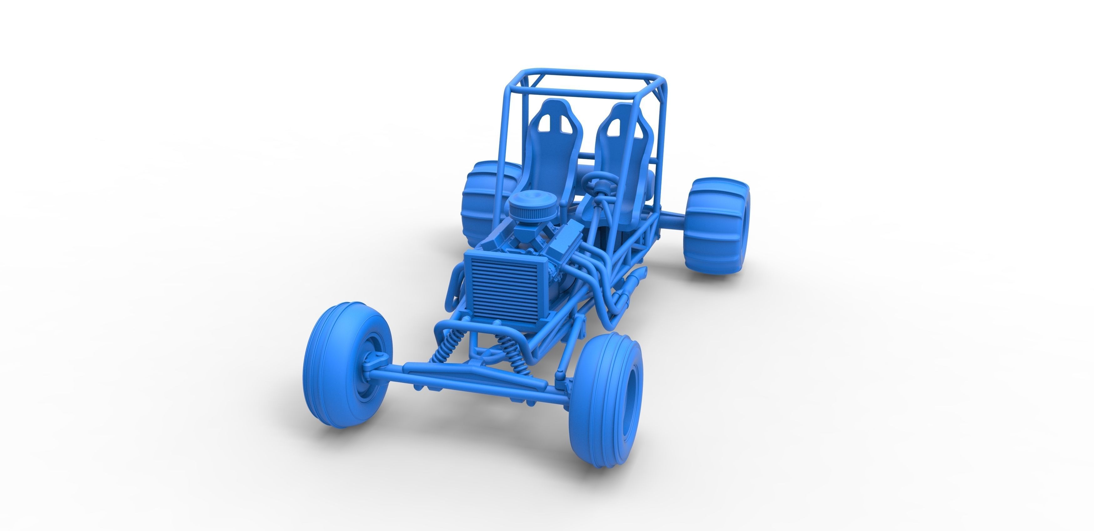 Old school water pumper Sand buggy Version 2 Scale 1 to 25 3D print model_18
