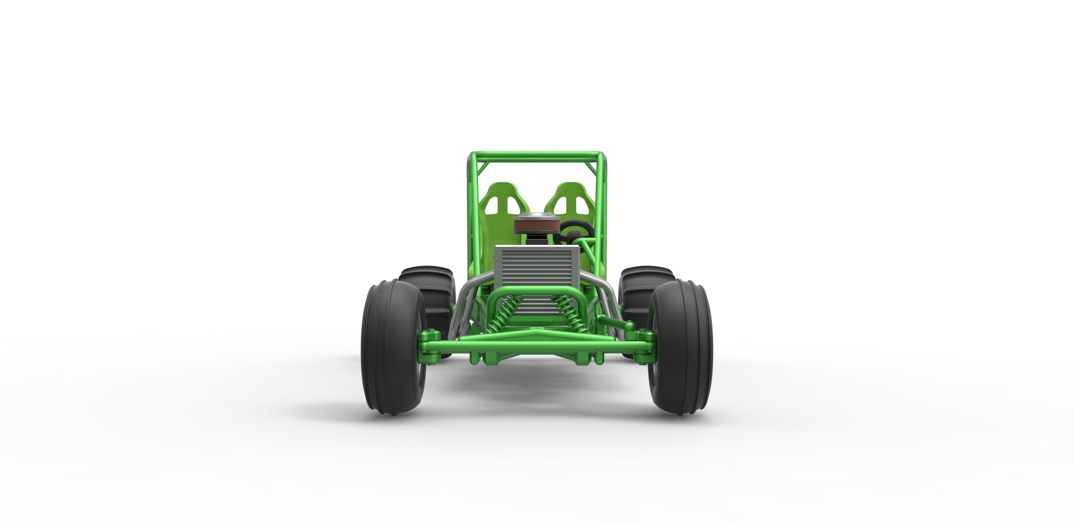 Old school water pumper Sand buggy Version 2 Scale 1 to 25 3D print model_7