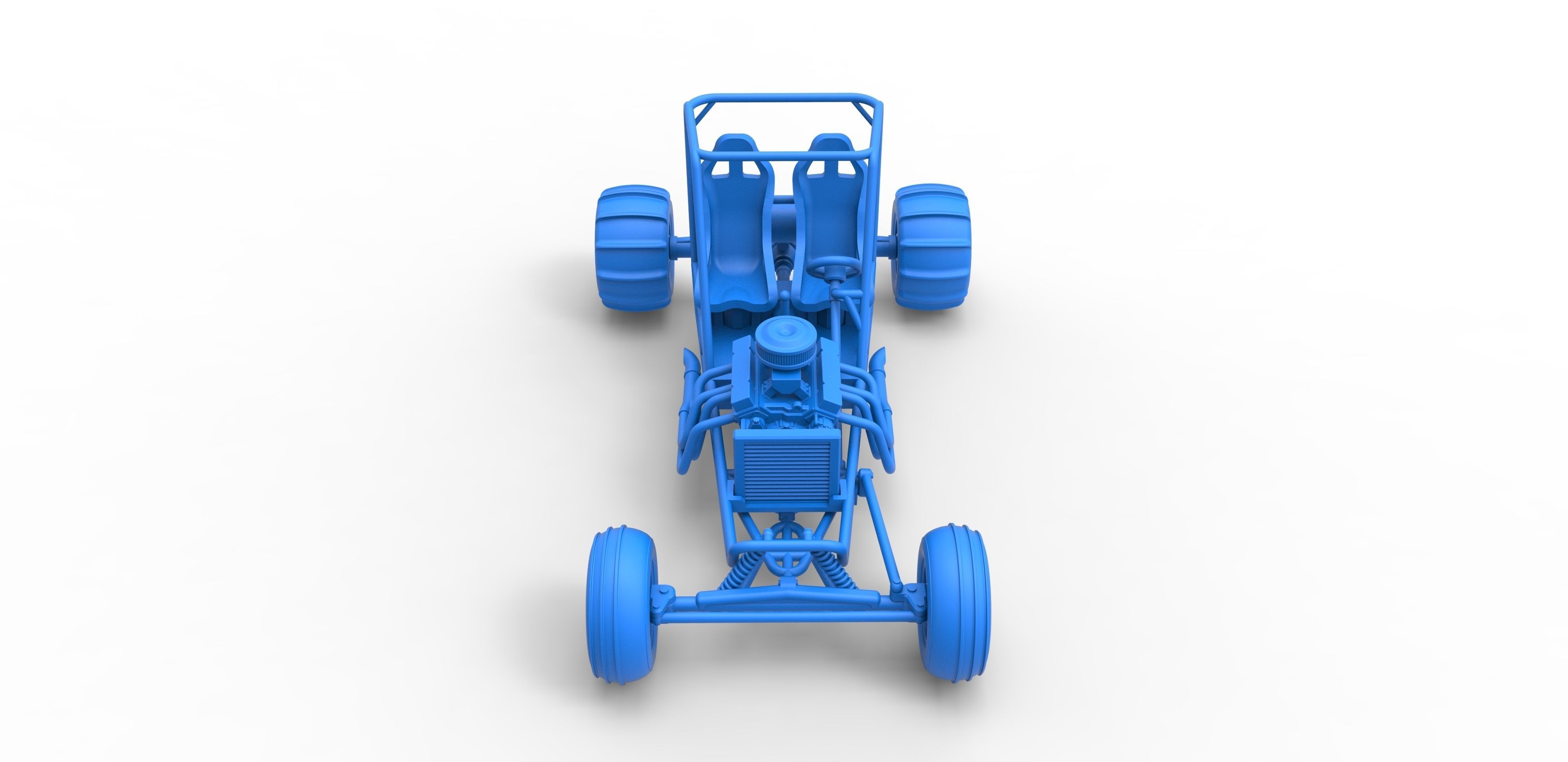 Old school water pumper Sand buggy Version 2 Scale 1 to 25 3D print model_20