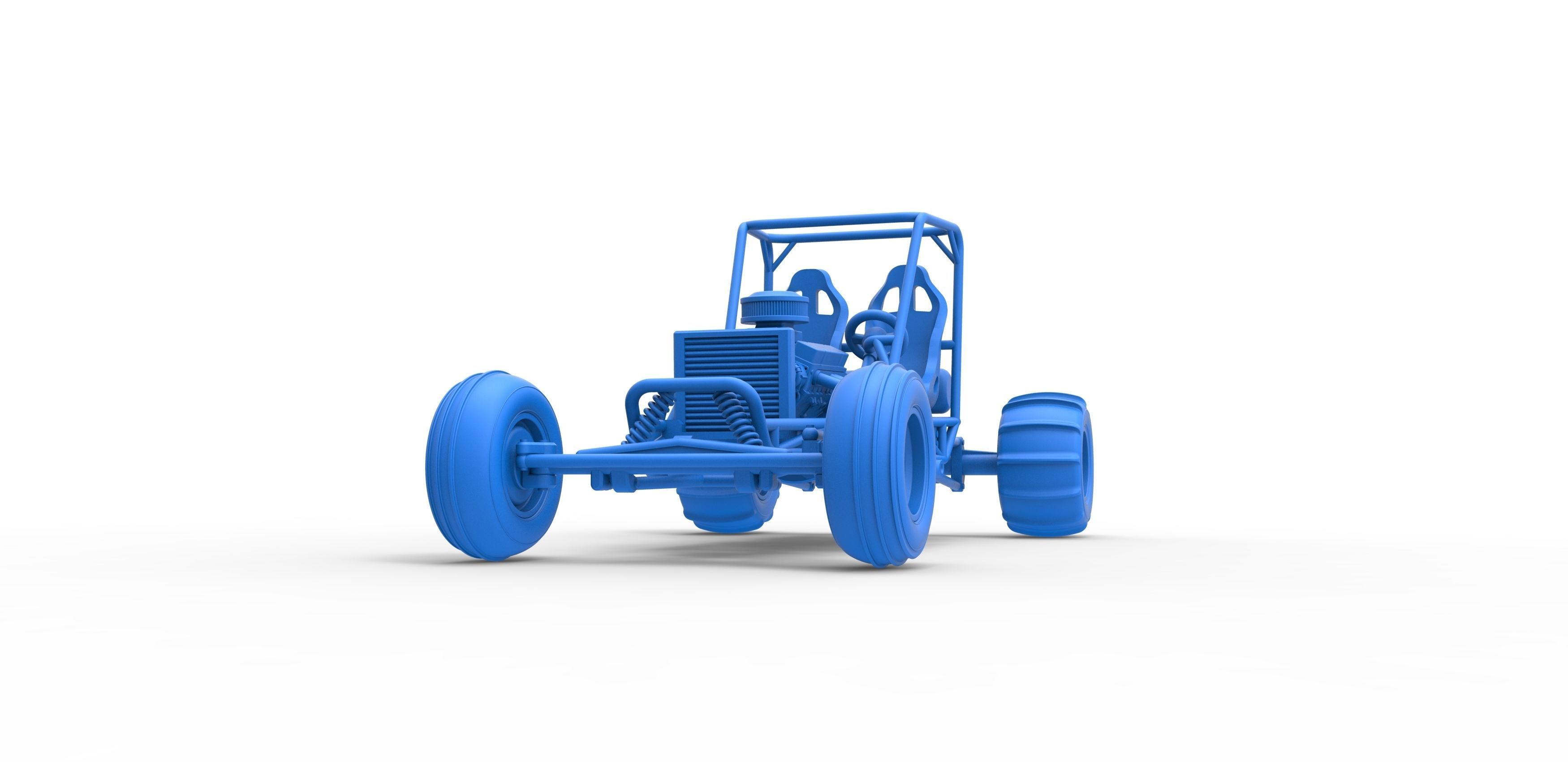 Old school water pumper Sand buggy Version 2 Scale 1 to 25 3D print model_19