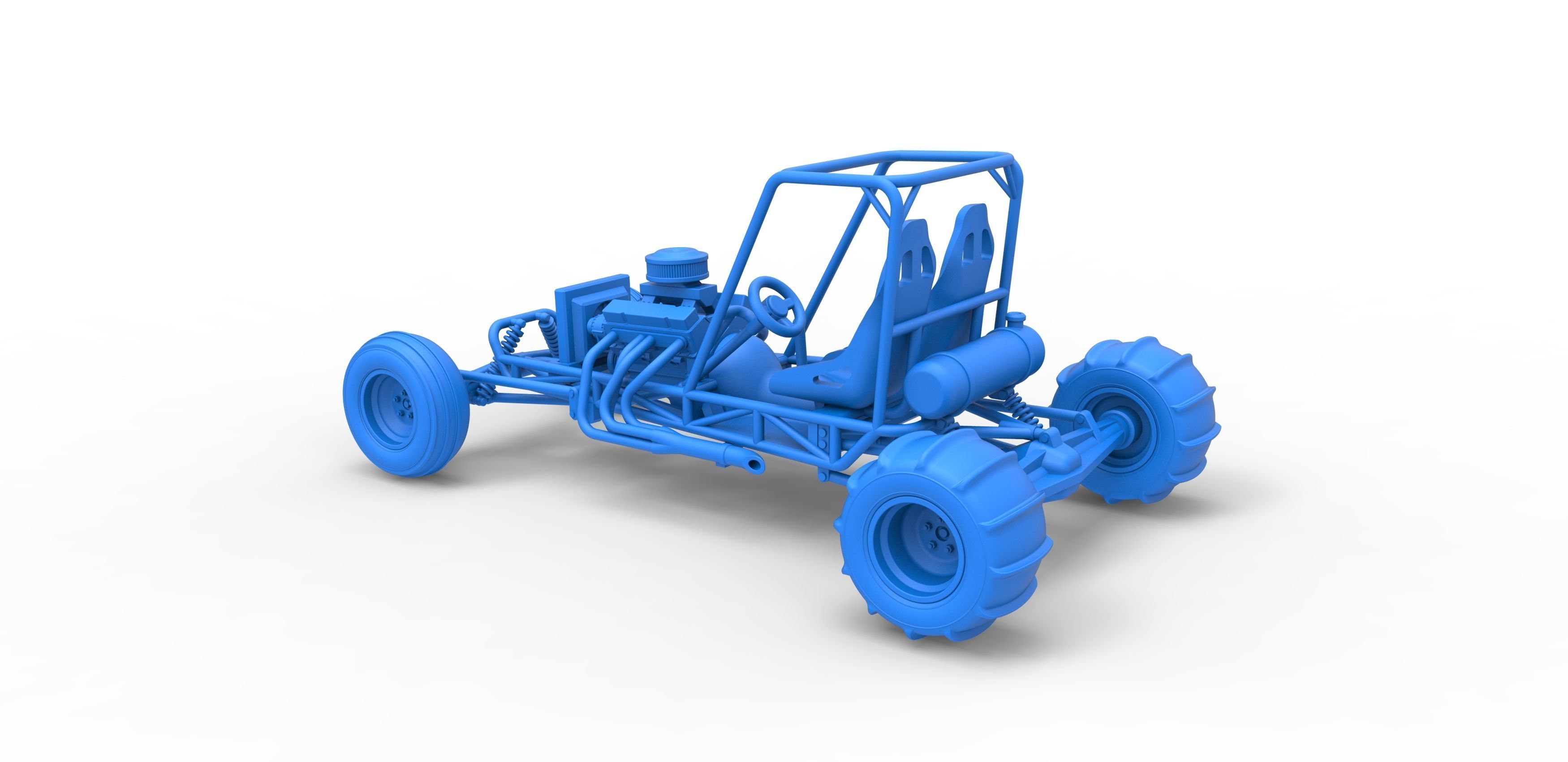 Old school water pumper Sand buggy Version 2 Scale 1 to 25 3D print model_25