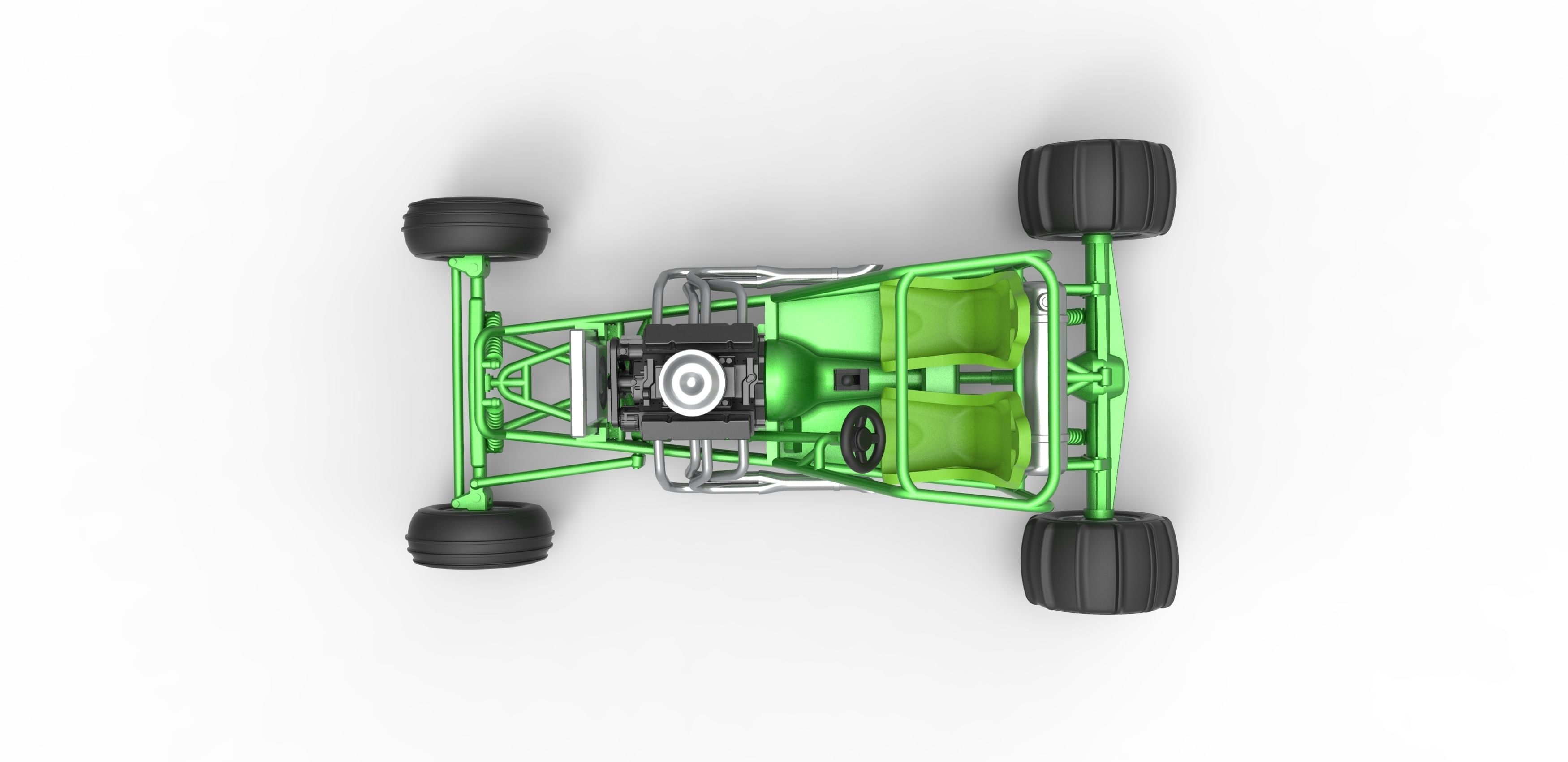 Old school water pumper Sand buggy Version 2 Scale 1 to 25 3D print model_10