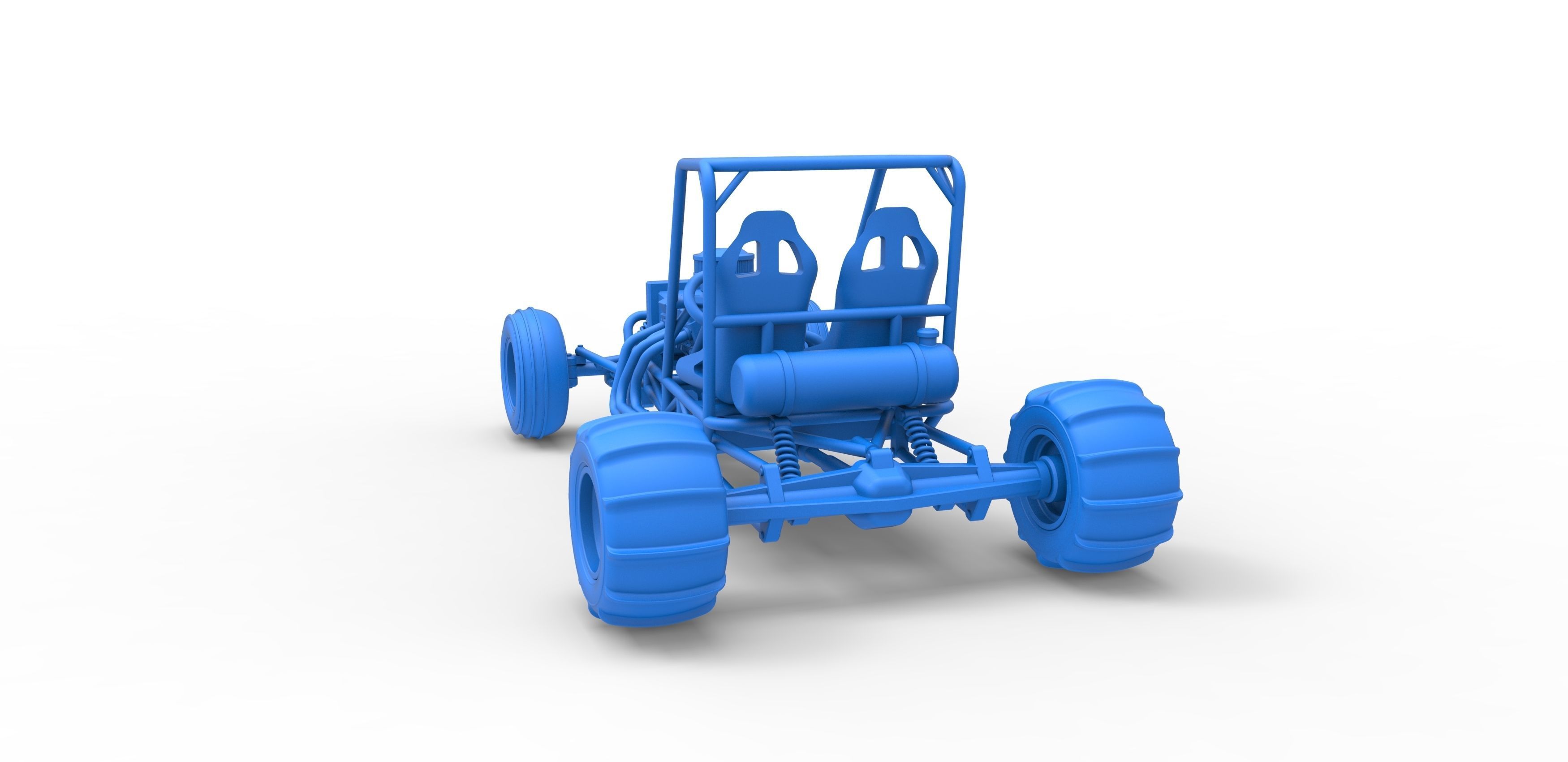 Old school water pumper Sand buggy Version 2 Scale 1 to 25 3D print model_26