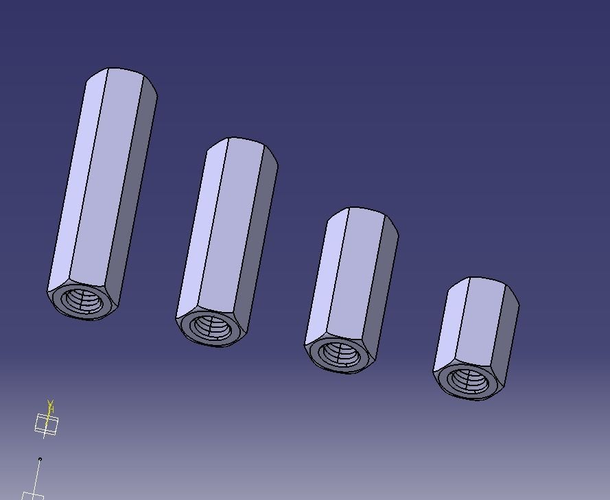 M16 Stud Connector 3D print model_7