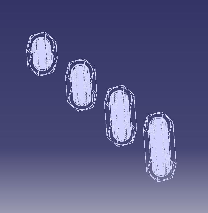 M16 Stud Connector 3D print model_4