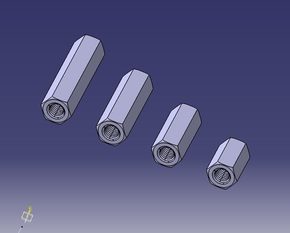 M16 Stud Connector 3D print model_5