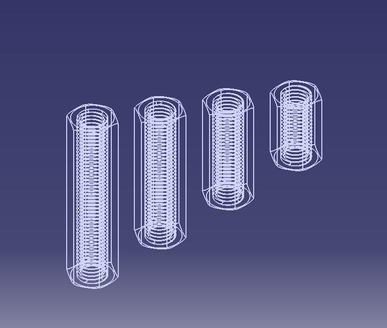 M16 Stud Connector 3D print model_19
