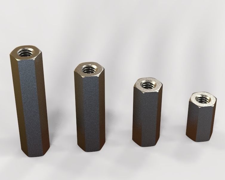 M16 Stud Connector 3D print model_27