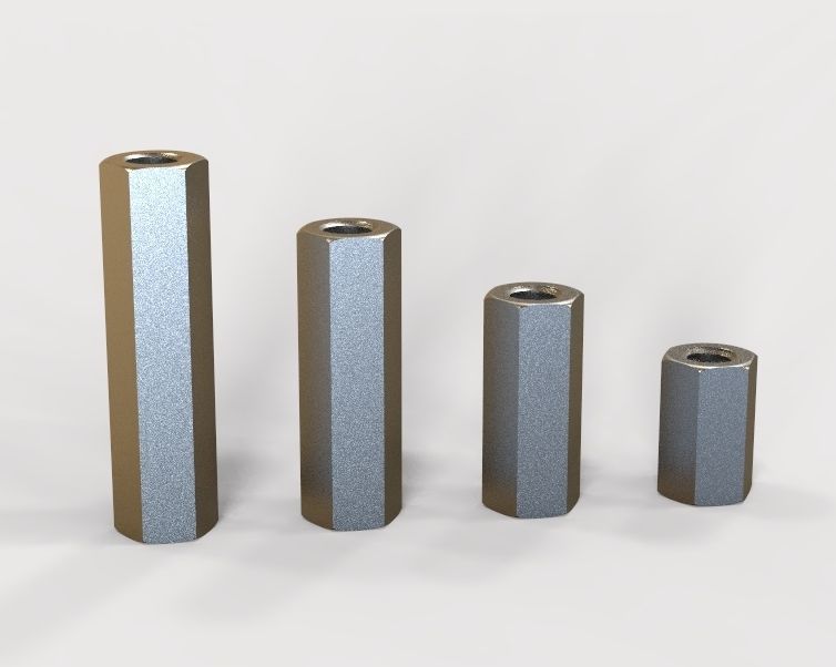 M16 Stud Connector 3D print model_34