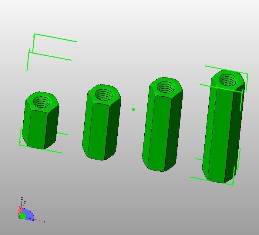 M16 Stud Connector 3D print model_17
