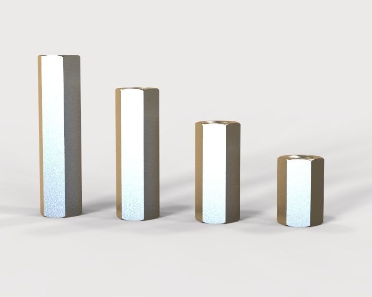 M16 Stud Connector 3D print model_31