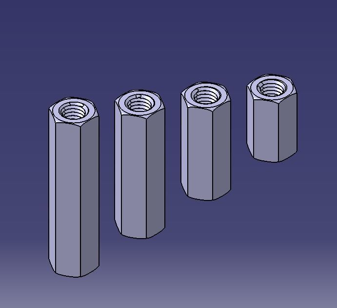 M16 Stud Connector 3D print model_18