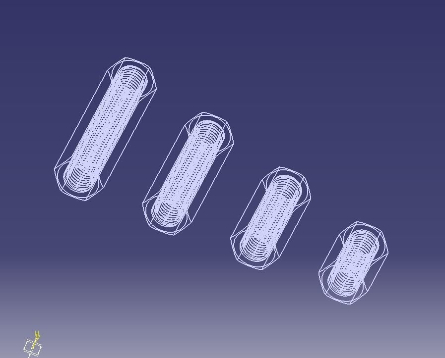 M16 Stud Connector 3D print model_6
