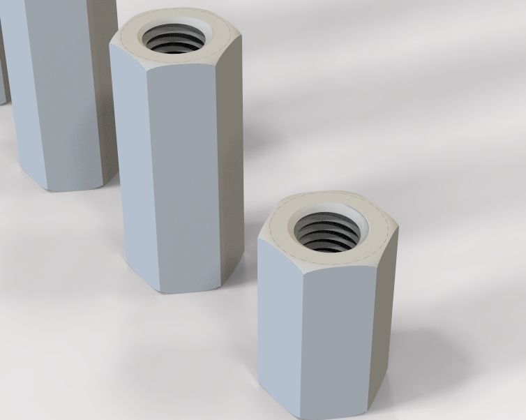 M16 Stud Connector 3D print model_30