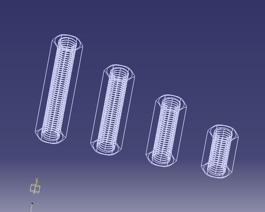 M16 Stud Connector 3D print model_8