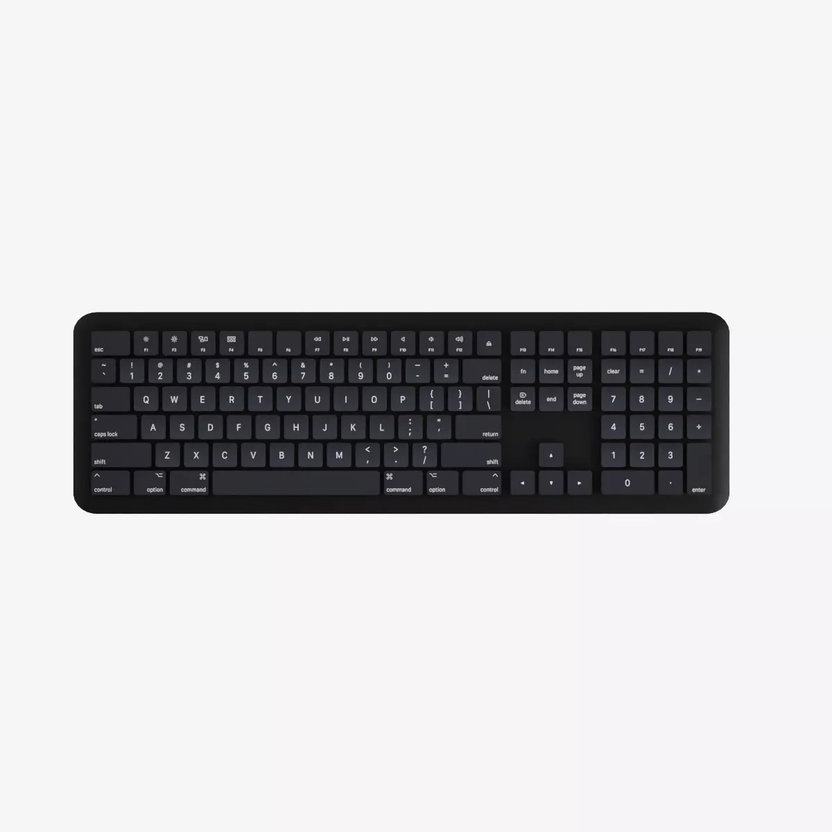 Computer Keyboard Low-poly 3D model_0