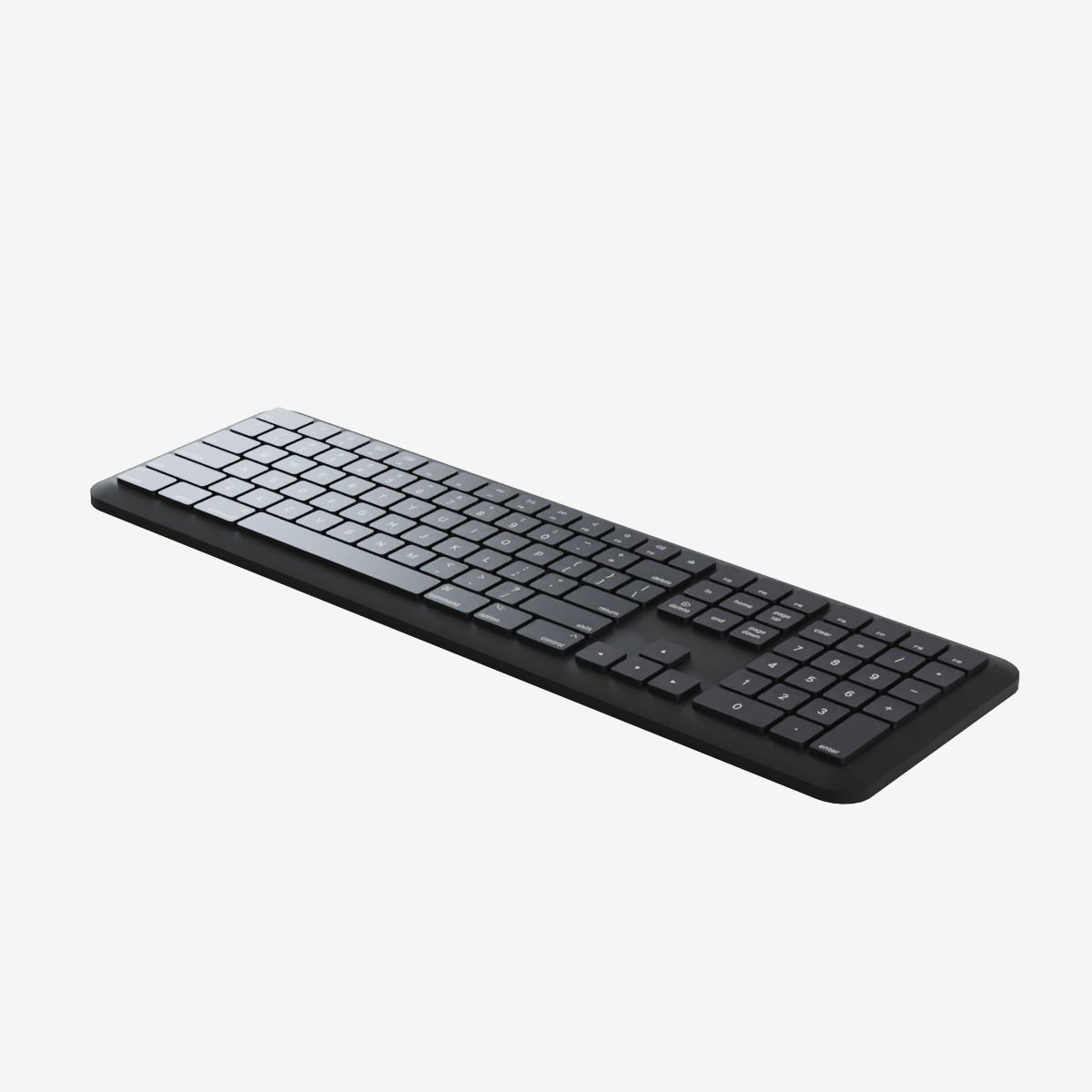 Computer Keyboard Low-poly 3D model_5