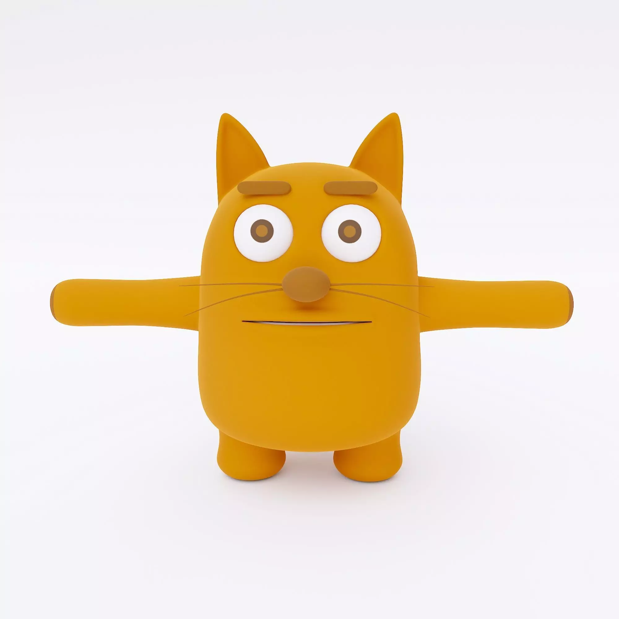 Cat animal cartoon 3dmodel 3D model_0