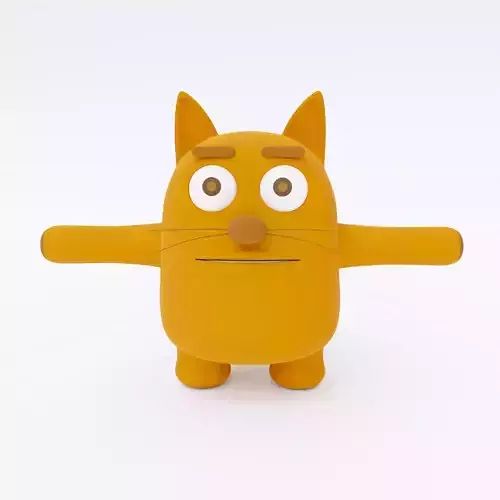 Cat animal cartoon 3dmodel