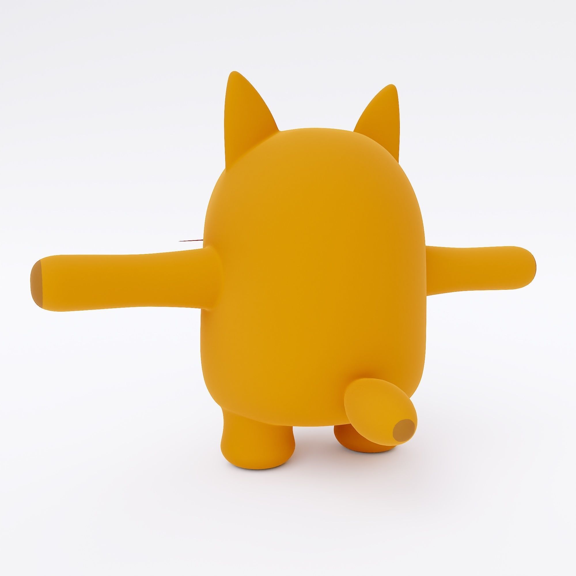 Cat animal cartoon 3dmodel 3D model_3