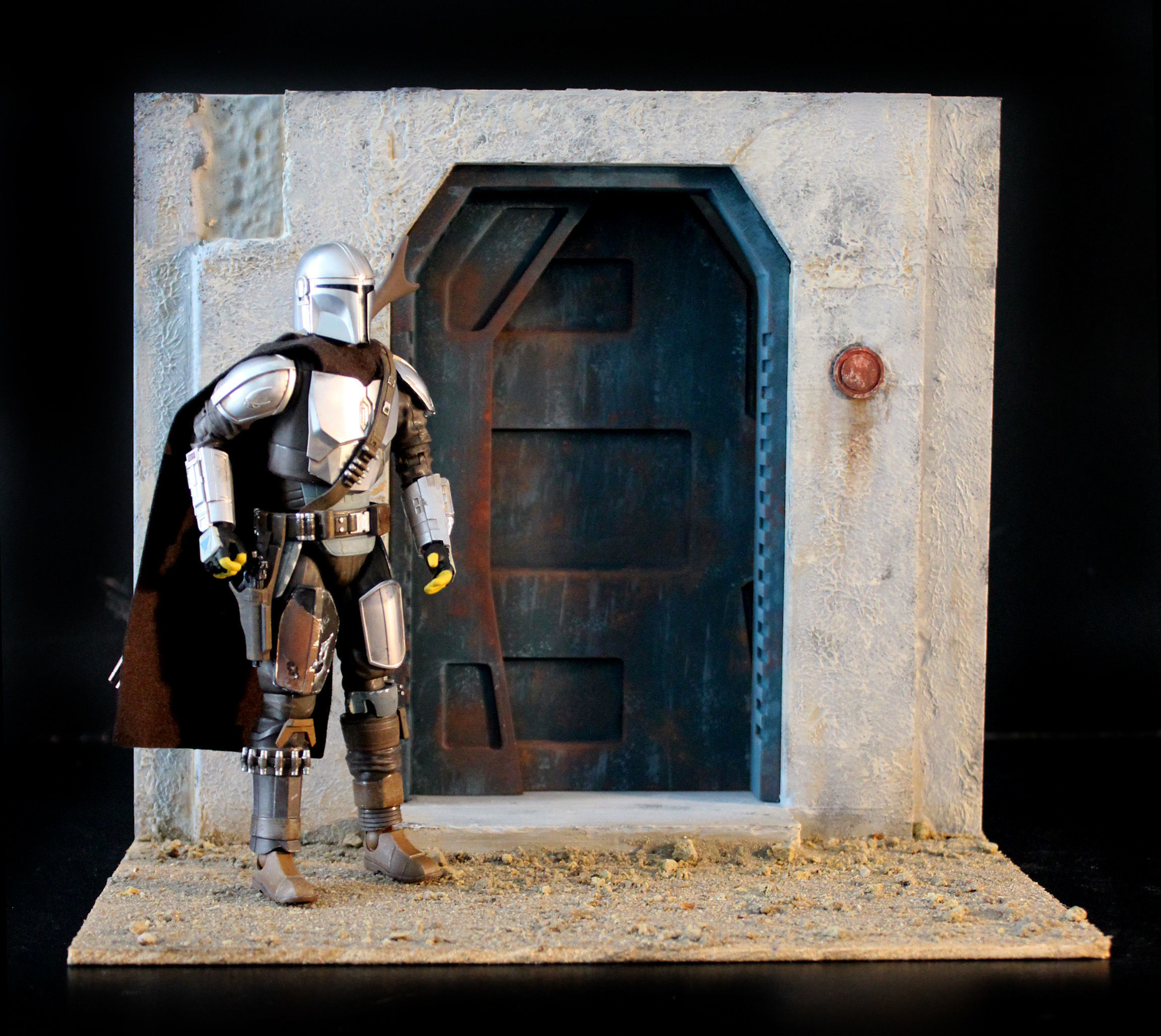 Nevarro Imperial Door 1-6 scale Hottoys 3D print model_21