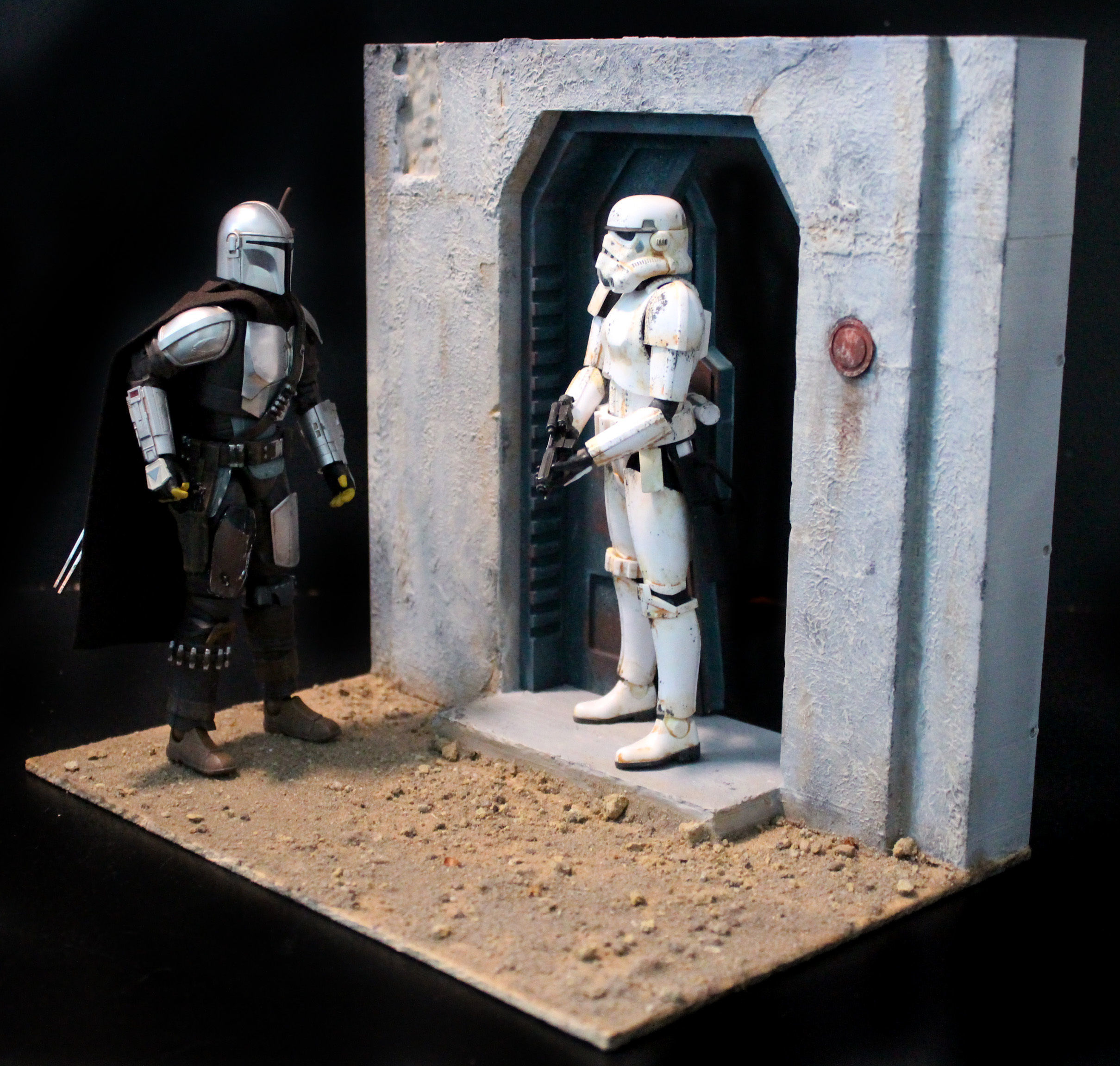 Nevarro Imperial Door 1-6 scale Hottoys 3D print model_28