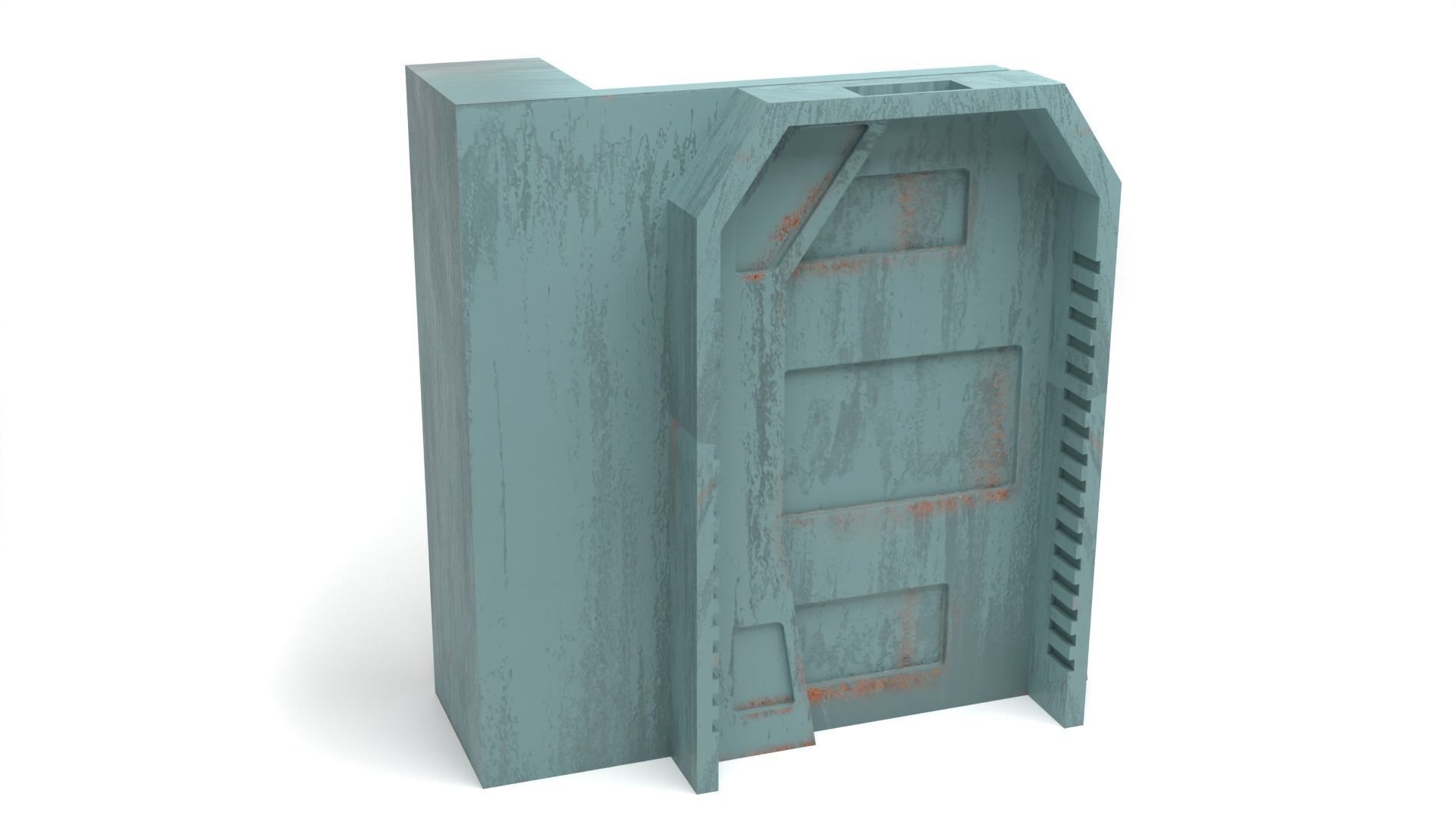 Nevarro Imperial Door 1-6 scale Hottoys 3D print model_7