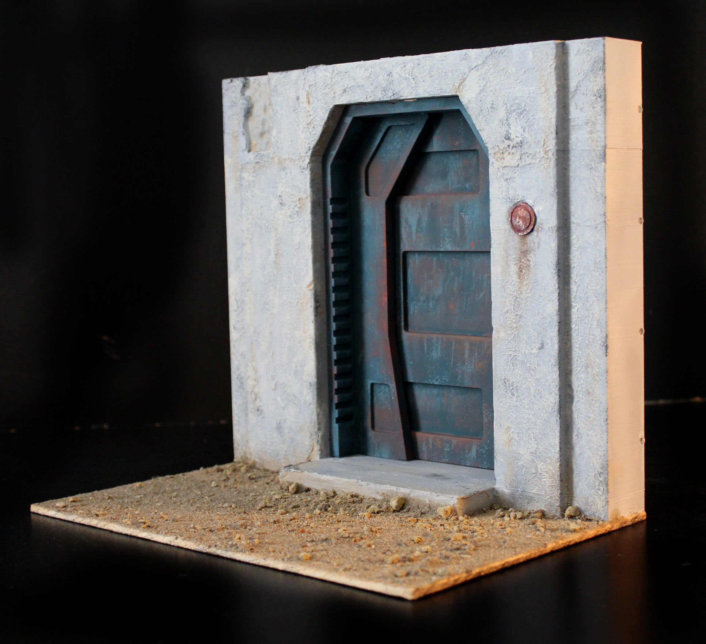 Nevarro Imperial Door 1-6 scale Hottoys 3D print model_19