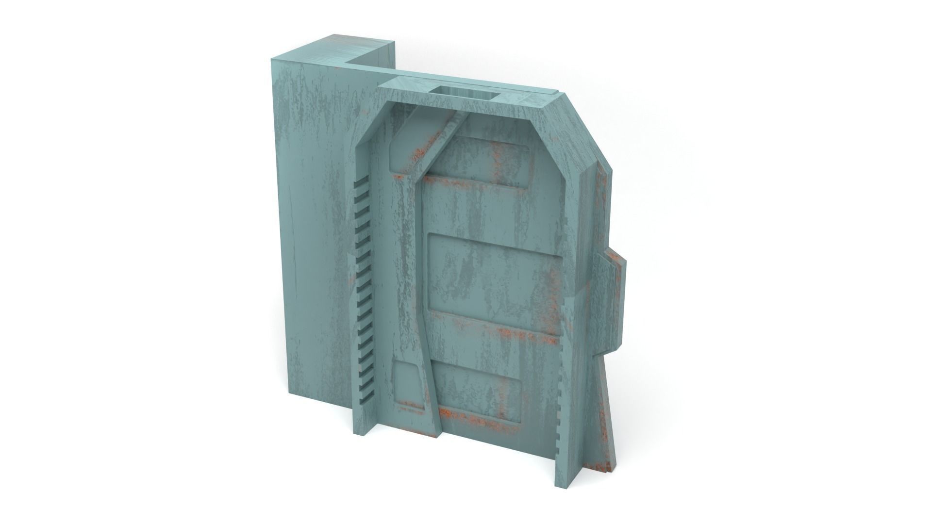 Nevarro Imperial Door 1-6 scale Hottoys 3D print model_8