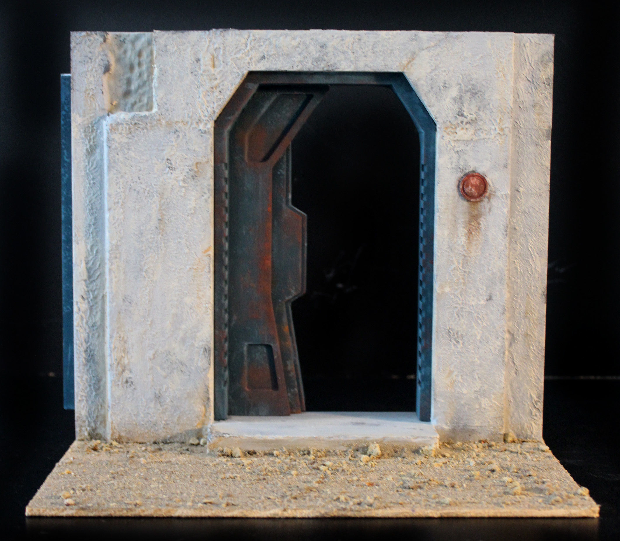 Nevarro Imperial Door 1-6 scale Hottoys 3D print model_20