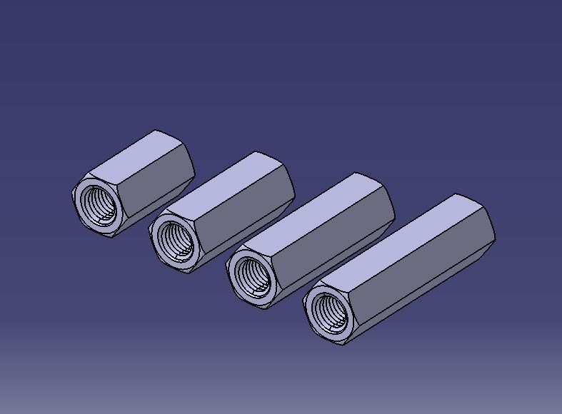 M22 Hexagonal Stud Connector 3D print model_23