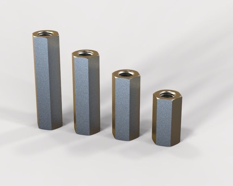 M22 Hexagonal Stud Connector 3D print model_27