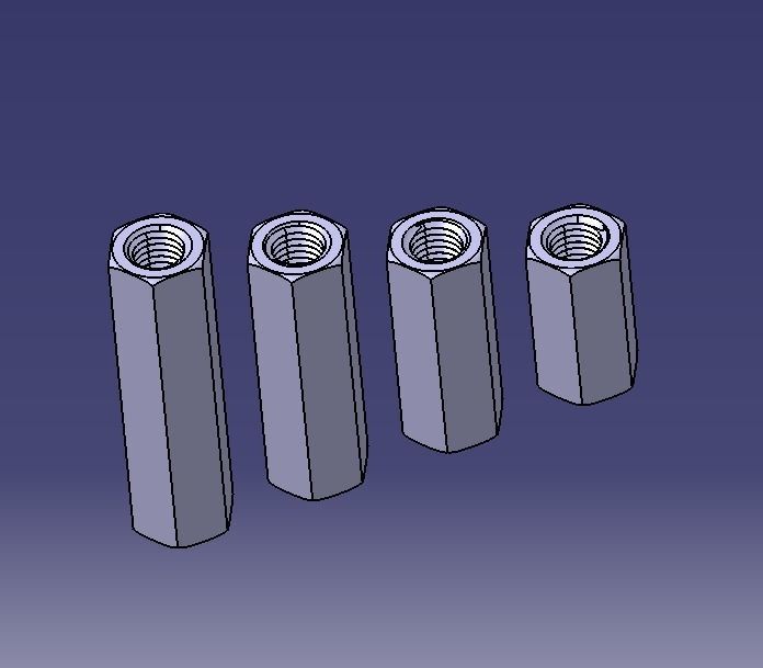 M22 Hexagonal Stud Connector 3D print model_19
