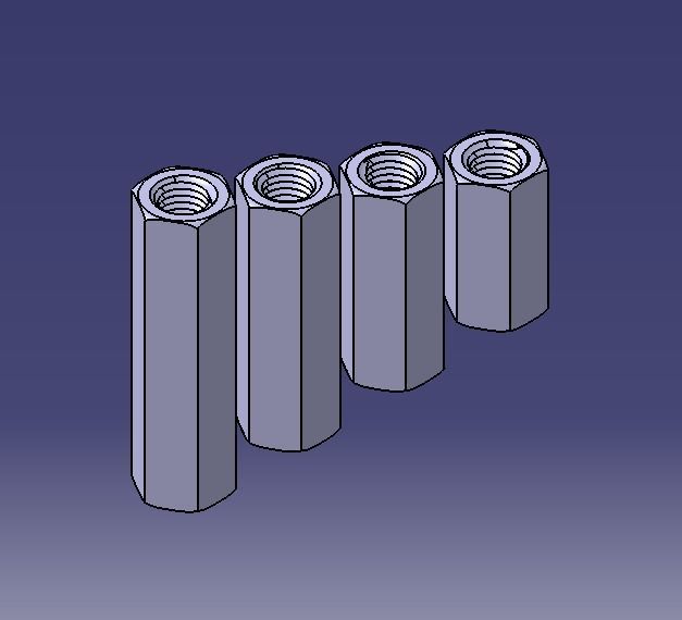 M22 Hexagonal Stud Connector 3D print model_18