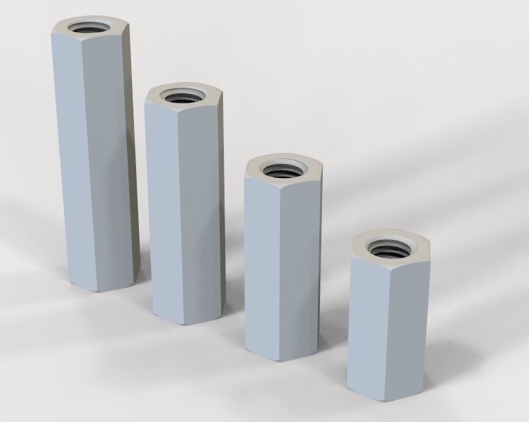 M22 Hexagonal Stud Connector 3D print model_24