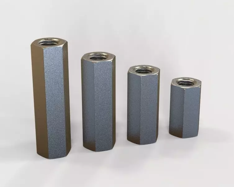 M22 Hexagonal Stud Connector 3D print model_0