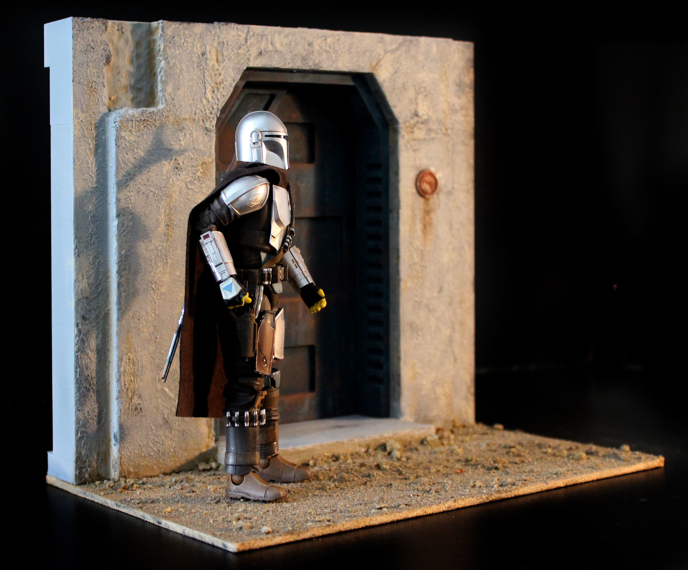 Nevarro Imperial Door 1-12 scale Blackseries 3D print model_20