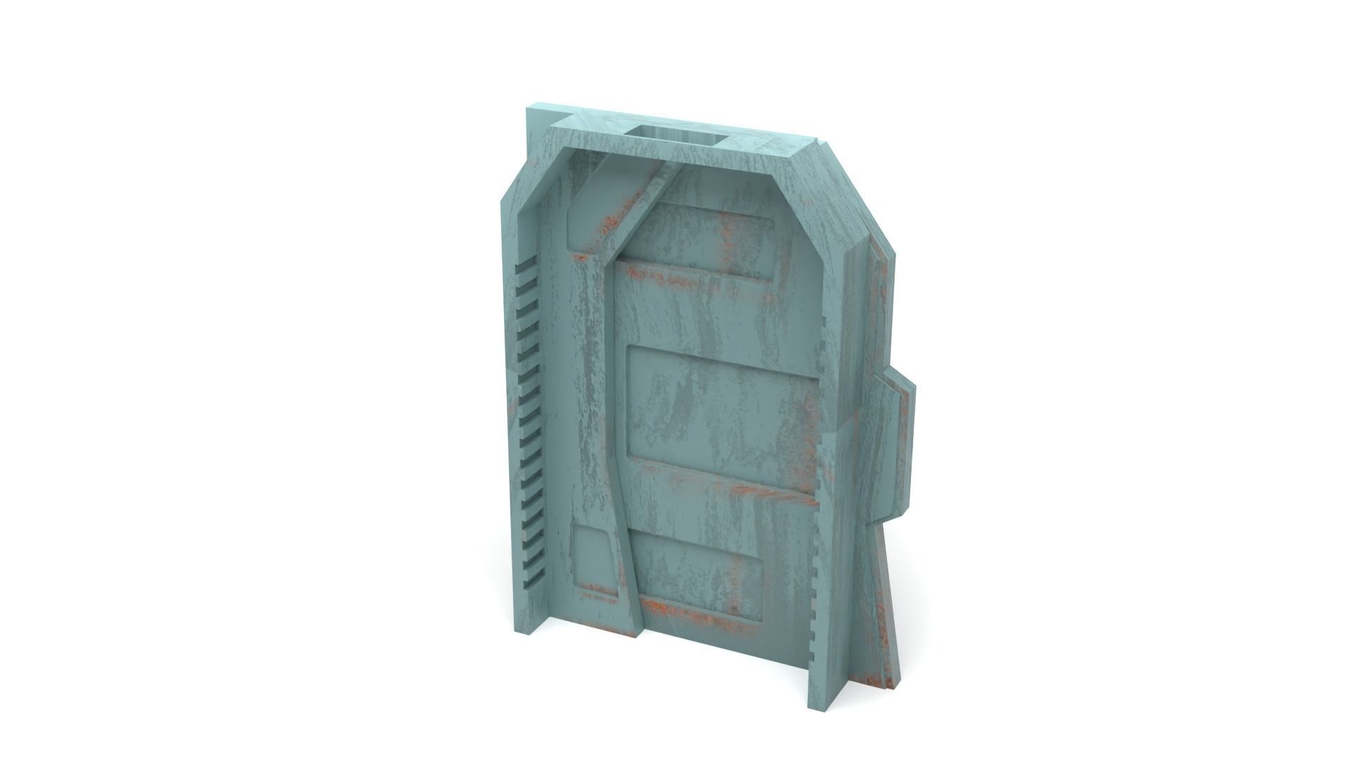 Nevarro Imperial Door 1-12 scale Blackseries 3D print model_11