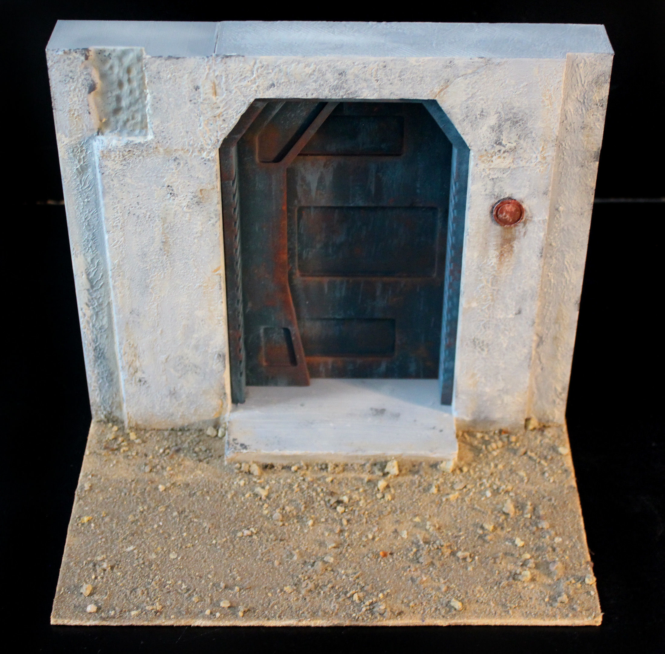 Nevarro Imperial Door 1-12 scale Blackseries 3D print model_25