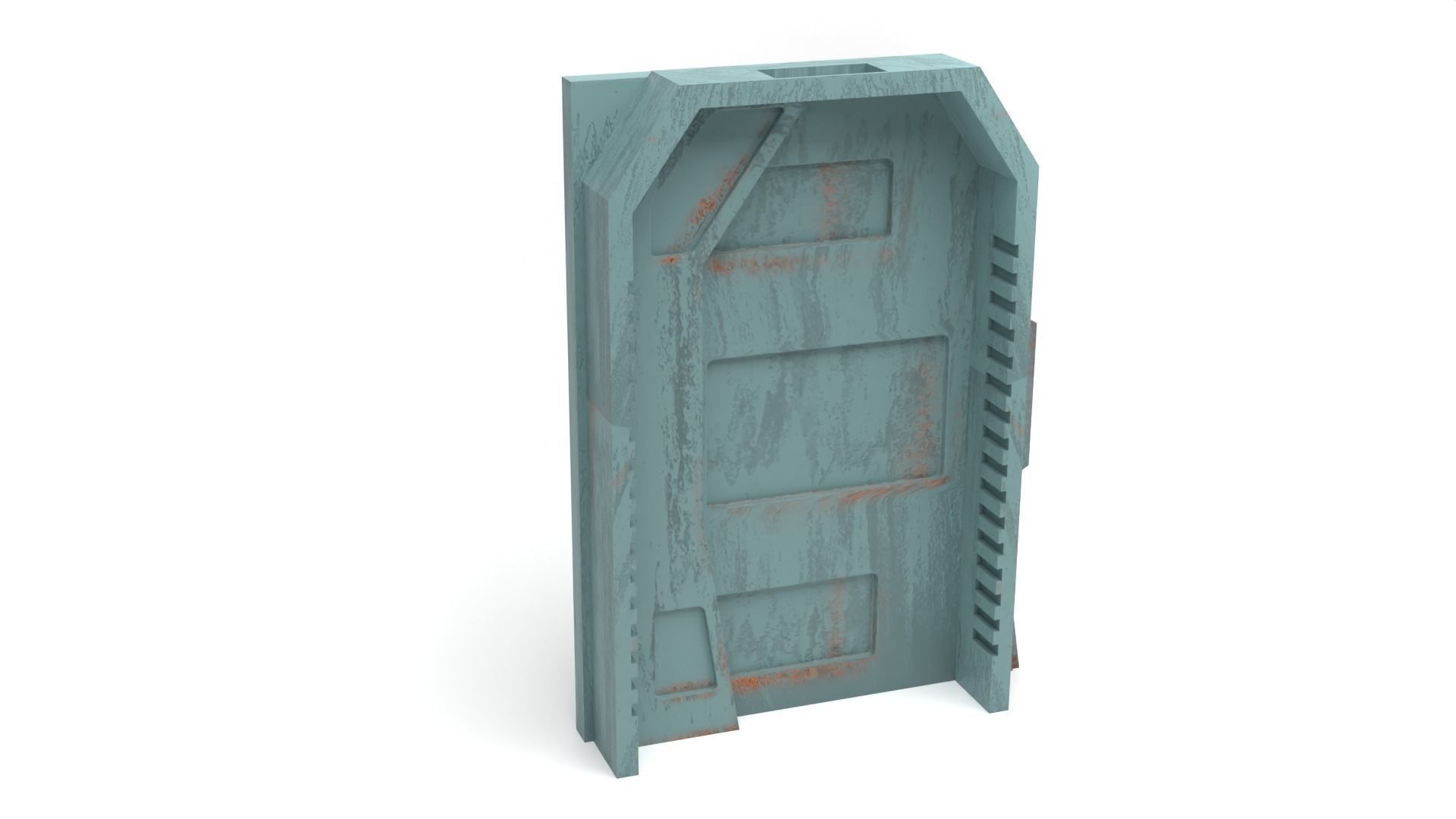 Nevarro Imperial Door 1-12 scale Blackseries 3D print model_10