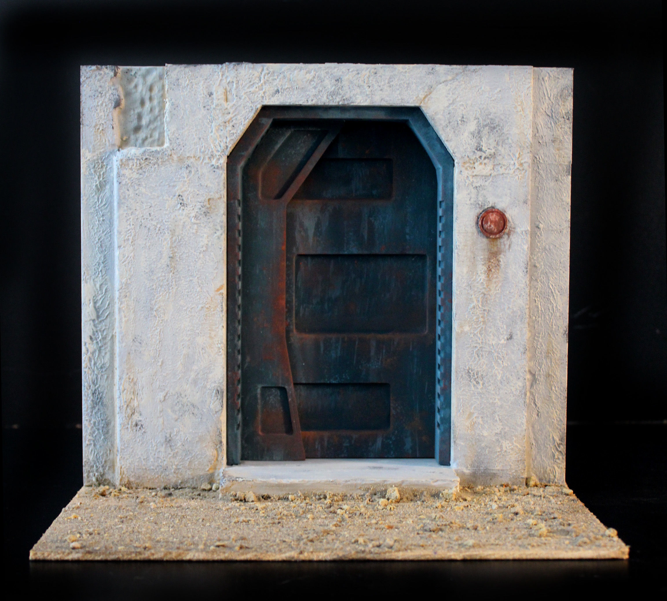 Nevarro Imperial Door 1-12 scale Blackseries 3D print model_19
