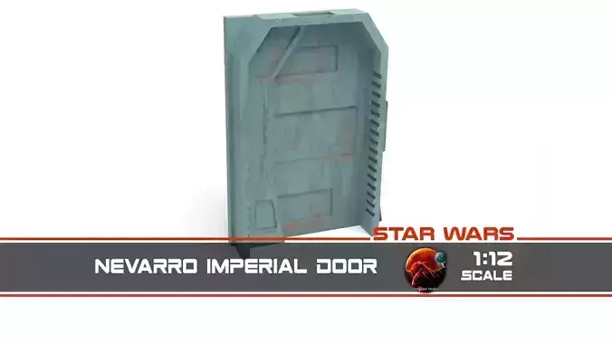 Nevarro Imperial Door 1-12 scale Blackseries 3D print model
