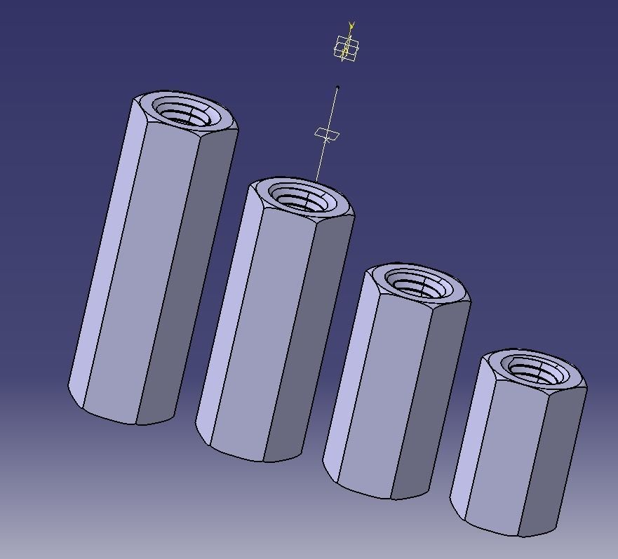 M24 Hexagonal Stud Connector 3D print model_6