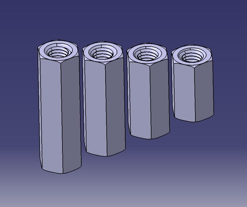 M24 Hexagonal Stud Connector 3D print model_19