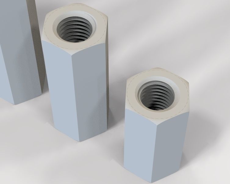 M24 Hexagonal Stud Connector 3D print model_24