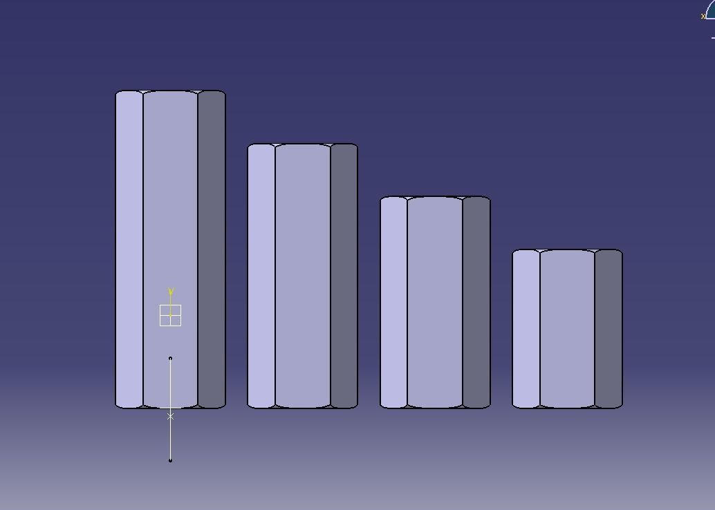 M24 Hexagonal Stud Connector 3D print model_2
