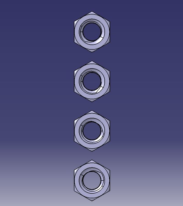 M24 Hexagonal Stud Connector 3D print model_17