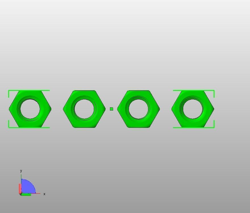 M27 Hexagonal Stud Connector 3D print model_14