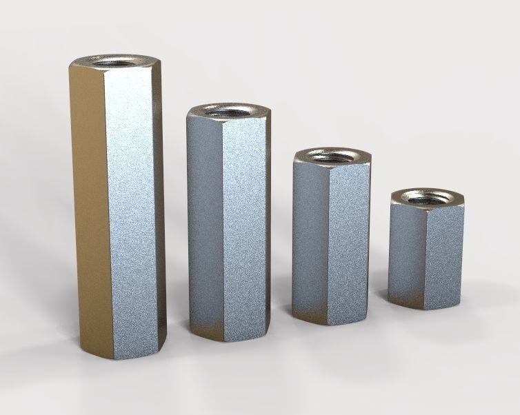 M27 Hexagonal Stud Connector 3D print model_31