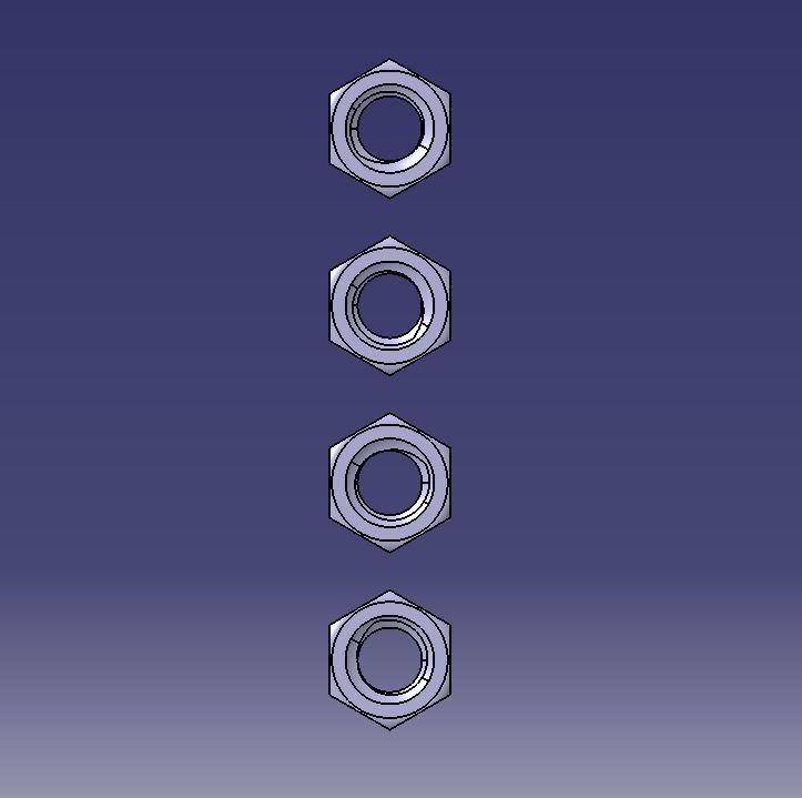 M27 Hexagonal Stud Connector 3D print model_17